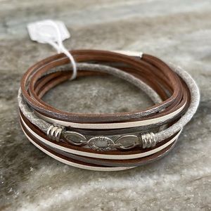 Cute leather wrap bracelet!